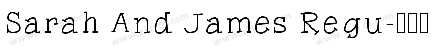 Sarah And James Regu字体转换